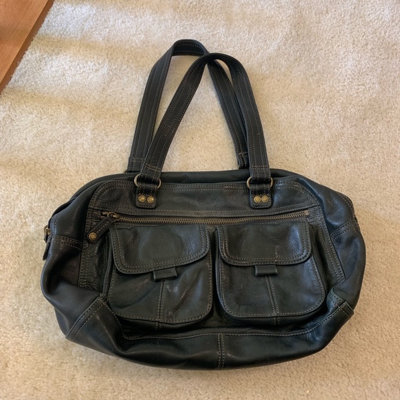 Fossil Bags Fossil Black Leather Shoulder Bag Poshmark